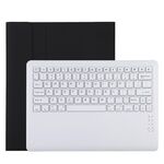 Custodia protettiva in pelle microfibra con tastiera Bluetooth staccabile T129 per iPad Pro da 12,9 pollici (2020), con supporto (nero)