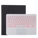 TG11BCS Custodia protettiva in pelle microfibra con tastiera Bluetooth staccabile per iPad Pro da 11 pollici (2020), con retroilluminazione, touchpad, slot per penna e supporto (nero)