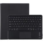 TG109BC Tastiera BLUETOOTH BLUETOOTH BLUETOOTH + custodia protettiva in pelle microfibra per iPad Air 2020, con touch pad e slot e supporto per penna (nero)
