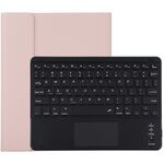 TG109BC Keyboard Bluetooth Bluetooth Bluetooth + custodia protettiva in pelle microfibra per iPad Air 2020, con touch pad e slot per penna e supporto (rosa)