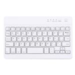 Tastiera wireless Bluetooth portatile, compatibile con tablet da 9 pollici con funzioni Bluetooth (bianca)