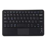 Tastiera wireless Bluetooth con pannello touch, compatibile con tutti i tablet Android e Windows da 9 pollici con funzioni Bluetooth (nera)