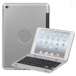F1 + per iPad mini 5/4 Custodia protettiva per tastiera Bluetooth in plastica per laptop (argento)