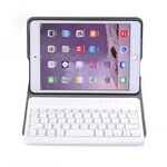 A03 per iPad mini 3/2/1 Custodia universale ultrasottile in ABS orizzontale + tastiera Bluetooth (oro rosa)