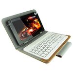 Tastiera Bluetooth universale con custodia in pelle e supporto per Ainol / PiPO / Ramos Tablet PC da 9,7 pollici / 10,1 pollici (oro)