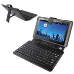 Custodia per tablet in pelle da tablet PC da 8 pollici con tastiera in plastica USB (nero)