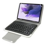 Custodia universale in pelle con tastiera Bluetooth separabile e supporto per tablet PC da 7 pollici (bianco)