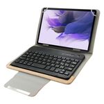 Custodia universale in pelle con tastiera Bluetooth separabile e supporto per tablet PC da 7 pollici (marrone)