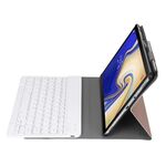A720 Bluetooth 3.0 Custodia in pelle con tastiera Bluetooth rimovibile ultrasottile + custodia protettiva in pelle per Samsung Galaxy Tab S5e T720, con porta penna e supporto (oro rosa)