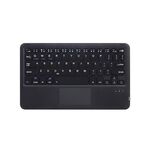 Tastiera Bluetooth senza fili della tavoletta universale da 10 pollici HB119B con pannello tattile (nero)