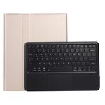A970B-Una custodia in pelle con tastiera Bluetooth Bluetooth per Samsung Galaxy Tab S7 FE T730 T736 & S7 + T970 T975, con touchpad & Slot & & Holder (Gold)
