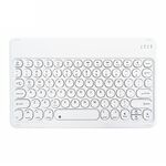 X3S 10 pollice universale tablet tondo tastiera wireless Bluetooth wireless, versione retroilluminazione (bianco)