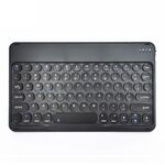 Tavolo da 10 pollici universale tavoletta rotonda Tastiera Bluetooth wireless (nero)