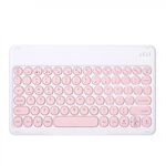 X3 10 pollici universale tablet tondo tastiera wireless tastiera Bluetooth (rosa)