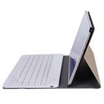 Custodia con tastiera Bluetooth divisa ultrasottile in ABS per Huawei M5 / C5 da 10,1 pollici, con funzione di staffa (oro)