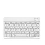 YS-001 Tablet da 9,7-10,1 pollici Telefoni Mini tastiera Bluetooth wireless universale, Stile: Solo tastiera (bianca)