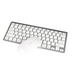 X5 Mini tastiera Bluetooth ultra sottile 2 in 1 + set mouse Bluetooth, supporto Win / Android / IOS System (argento)