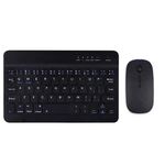 YS-001 Tablet da 7-8 pollici Tastiera universale senza fili Bluetooth Mini, Stile: con mouse Bluetooth (nero)