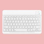 Tastiera Bluetooth portatile ultrasottile universale per telefoni tablet, dimensioni: 10 pollici (tastiera bianca)