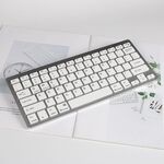 X5 Mini tastiera Bluetooth wireless ultrasottile, supporto Win / Android / IOS System (argento)