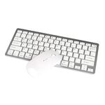 Mini tastiera wireless ultra sottile X5 + set mouse wireless, supporto per sistema Win / Android / IOS (argento)