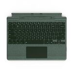 Per Microsoft Surface Pro 8/9/X Tastiera Bluetooth Tastiera magnetica per tablet wireless con retroilluminazione touch con slot per penna (verde)