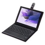 Custodia in pelle PU con struttura litchi staccabile con tastiera Bluetooth V3.0 universale con touchpad per tablet PC da 9,7-10,1 pollici (nero)