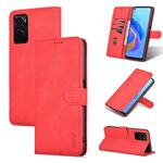 Per OPPO K10 4G / A96 4G / REALME 9i Azns Skin Feel custodia in vitello flip custodia in pelle flip (rosso)