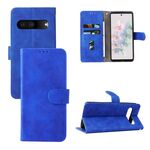 Per Google Pixel 7 Skin Feel custodia magnetica in pelle flip (blu)