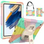 Per Samsung Galaxy Tab A8 10.5 2021 Custodia da tavoletta rotativa di presa Rotante + PC (colorato)