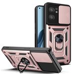 Per Oppo Reno7 5G Global / Find X5 Lite Sliding Camera Copertura Design TPU+PC Telefono (Rose Gold)