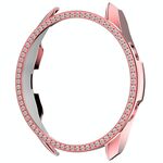 Per Samsung Galaxy Watch 3 45 mm Case di orologio per PC a diamante singolo (rosa)