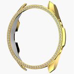 Per Samsung Galaxy Watch 3 45 mm Case di orologio per PC a diamante singolo (oro)