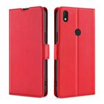 Per Alcatel Axel / Lumos Ultra-Thin Lide Fickle Lide PU + TPU Leather Telefono (Red)