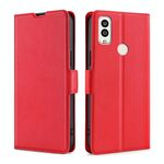 Per Kyocera Android One S9 / DIGNO Sanga Edition Ultra-thin Lide Fickle PU + TPU Leather Phone Case (rosso)