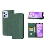 Per Oppo Realme C31 4G Global Texture Woven Stiture Case di telefono in pelle magnetica PU (verde)