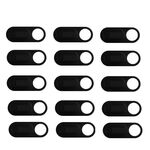 15 PCS Coperchio di protezione per la privacy della fotocamera frontale del computer portatile (nero)