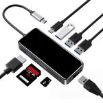 Dock di estensione di tipo C HDMI Hub Mirror Laptop 8 in 1 Converter (nero)