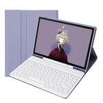 YT07B Candy Skin Skin Skin Skin Selt TETTURE KeyCap Case in pelle bluetooth per iPad 9,7 pollici 2018 e 2017 / Pro 9,7 pollici / aria 2 / aria (viola)