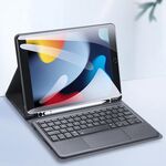 Dux Ducis Bluetooth Case in pelle tastiera con touchpad e funzione di sonno intelligente per iPad 10.2 2021/2020/2019 (nero)