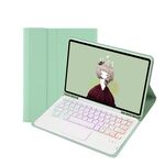 T102B-come slot skin slot pad tabellino tablet tablet bluetooth tablet per iPad 10.2 2021 e 2020 e 2019/Air 2019/Pro 10.5 (Mint Green)