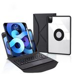 Z11B-A Porta Penna Touchpad Tastiera Bluetooth Custodia Tablet in Pelle per iPad Pro 11 2021/2020/2018 (Nero)