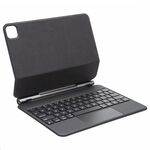 Per iPad Pro 12,9 pollici 2021/2020/2018 BP 129 Custodia in pelle con tastiera Bluetooth con touch pad (nero)