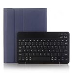 Custodia per tablet in pelle con tastiera Bluetooth staccabile per iPad Air 3 / Pro 10.5 / 10.2 2021 e 2020 e 2019 (blu scuro)