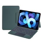 X3125-6 Custodia con tastiera Bluetooth magnetica sottile integrata per iPad Air 2022 / Air 2020 10.9 / Pro 11 2018/2020/2021/2022 (verde menta)
