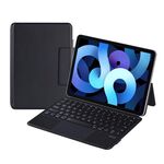 X3125-6 Custodia con tastiera Bluetooth magnetica sottile integrata per iPad Air 2022 / Air 2020 10.9 / Pro 11 2018/2020/2021/2022 (nero)