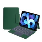 X3125-6 Custodia con tastiera Bluetooth magnetica sottile integrata per iPad Air 2022 / Air 2020 10.9 / Pro 11 2018/2020/2021/2022 (verde)