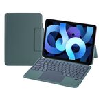 X3125-6D Custodia con tastiera Bluetooth magnetica sottile integrata con retroilluminazione per iPad Air 2022 / Air 2020 10.9 / Pro 11 2018/2020/2021/2022 (verde menta)