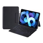 X3125-6D Custodia con tastiera Bluetooth magnetica sottile integrata con retroilluminazione per iPad Air 2022 / Air 2020 10.9 / Pro 11 2018/2020/2021/2022 (nero)