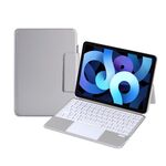 X3125-6D Custodia con tastiera Bluetooth magnetica sottile integrata con retroilluminazione per iPad Air 2022 / Air 2020 10.9 / Pro 11 2018/2020/2021/2022 (grigio)